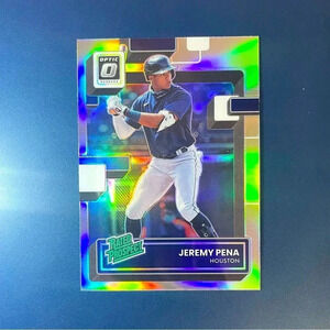 Jeremy Pena Rated Prospect Silver Prizm Rookie Card 2022 Panini Optic Astros